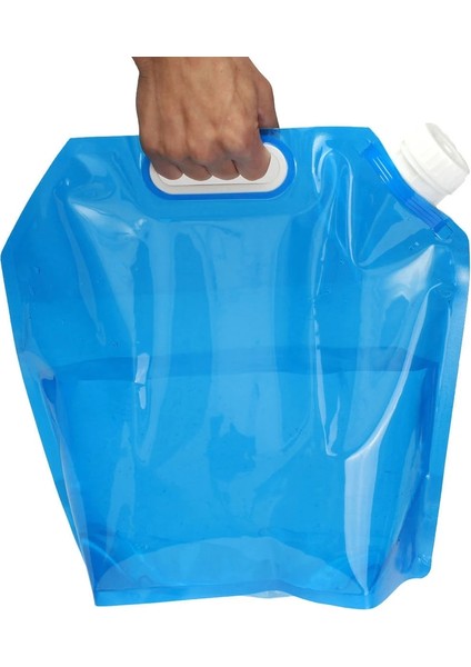 Mavi Stil 5l Pe Su Torbası Taşınabilir Katlanır Su Deposu Kaldırma Çantası Kamp Yürüyüş Hayatta Kalma Hidrasyon Depolama Mesane 30*32.5cm (Yurt Dışından) indirimleri