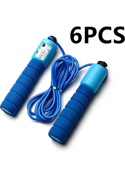 6 Adet Tarzı Hız Atlama Ipi Crossfit Profesyonel Erkek Kadın Spor Salonu Pvc Ip Atlama Ipi Ayarlanabilir Fitness Ekipmanları Kas Boks Mma Eğitimi (Yurt Dışından)