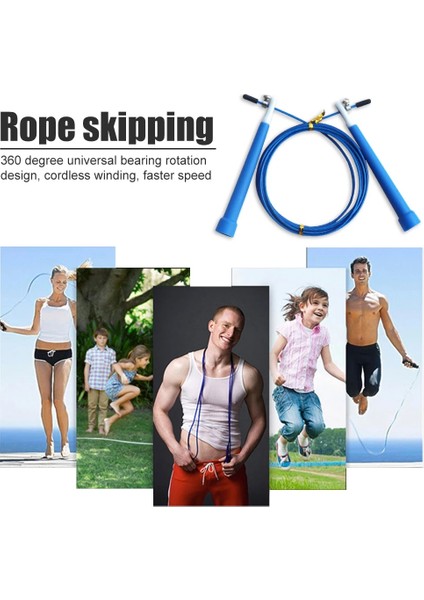 B Tarzı Rulman Ip Atlama Egzersizi Ağırlıklı Hızlı Hızlı Çelik Tel Atlama Ekipmanları Ev Spor Salonu Egzersiz ve Fitness Eğitimi (Yurt Dışından) indirimleri