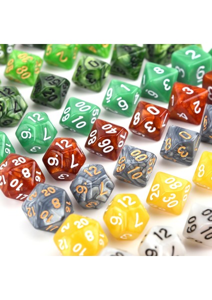 PD127 Stili Et Dnd Masa Oyunları Için Çokyüzlü Zar Seti Rpg Mtg D4 D6 D8 D10 D% D12 D20 (Yurt Dışından)