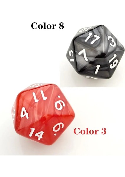 1 Adet Renk 4 Stil Rollooo Zar Inci Zar Zengin Renkler D20 Rpg D&d Oyunları Için Zar (Yurt Dışından) modelleri