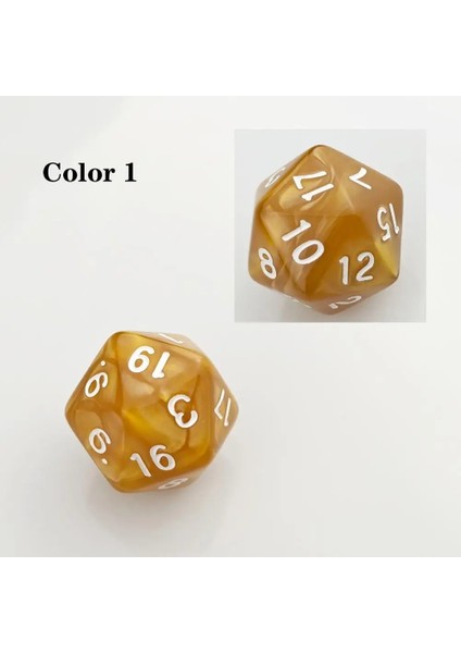 1 Adet Renk 4 Stil Rollooo Zar Inci Zar Zengin Renkler D20 Rpg D&d Oyunları Için Zar (Yurt Dışından) indirimleri
