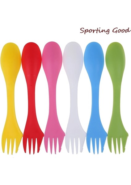 Yeşil Stil Sıcak Açık Spork 3 Ioon Çatal Kesici Kamp Yürüyüş Gereçleri Plastik Spork Combo Seyahat Gadget Çatal (Yurt Dışından) modelleri