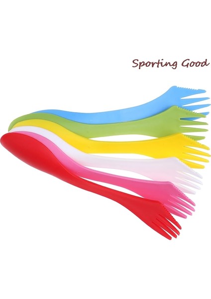 Yeşil Stil Sıcak Açık Spork 3 Ioon Çatal Kesici Kamp Yürüyüş Gereçleri Plastik Spork Combo Seyahat Gadget Çatal (Yurt Dışından) fırsatları