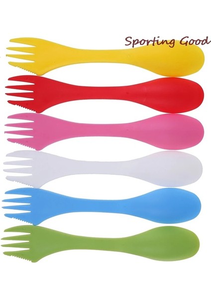 Yeşil Stil Sıcak Açık Spork 3 Ioon Çatal Kesici Kamp Yürüyüş Gereçleri Plastik Spork Combo Seyahat Gadget Çatal (Yurt Dışından) indirimleri