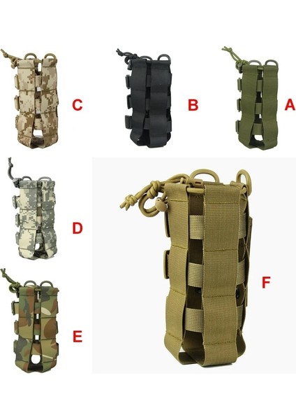 F Stili Yeni 0.5l-2.5ltaktik Molle Su Şişesi Kılıfı Naylon Askeri Kantin Kapağı Kılıf Açık Seyahat Su Isıtıcısı Çantası (Yurt Dışından)