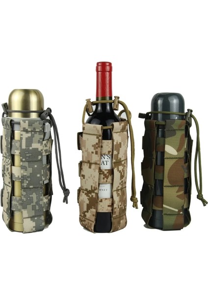 F Stili Yeni 0.5l-2.5ltaktik Molle Su Şişesi Kılıfı Naylon Askeri Kantin Kapağı Kılıf Açık Seyahat Su Isıtıcısı Çantası (Yurt Dışından)
