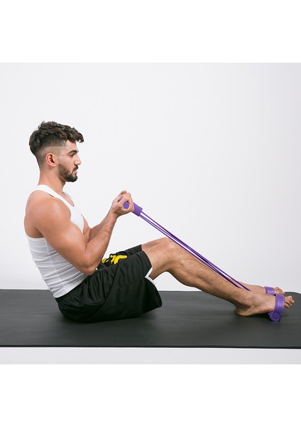 4 Tüp Stili Dirençli Elastik Çekme Halatları Karın Motoru Direnç Bandı Ev Için Spor Salonu Ekipmanı Elastik Bantlar Faixas Elasticas Fitness (Yurt Dışından) modelleri