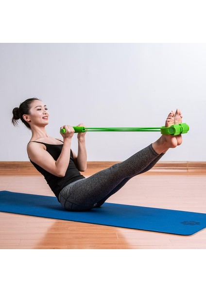 4 Tüp Stili Dirençli Elastik Çekme Halatları Karın Motoru Direnç Bandı Ev Için Spor Salonu Ekipmanı Elastik Bantlar Faixas Elasticas Fitness (Yurt Dışından) fırsatları