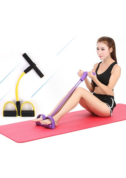 4 Tüp Stili Dirençli Elastik Çekme Halatları Karın Motoru Direnç Bandı Ev Için Spor Salonu Ekipmanı Elastik Bantlar Faixas Elasticas Fitness (Yurt Dışından) indirimleri