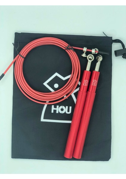 Kırmızı Stil Hou Egzersiz Hafif Rulman Ip Atlama Ipleri Çelik Tel Crossfit Boks Mma Eğitimi Kaymaz Ayarlanabilir Fitness Özelleştirilmiş Isim (Yurt Dışından)