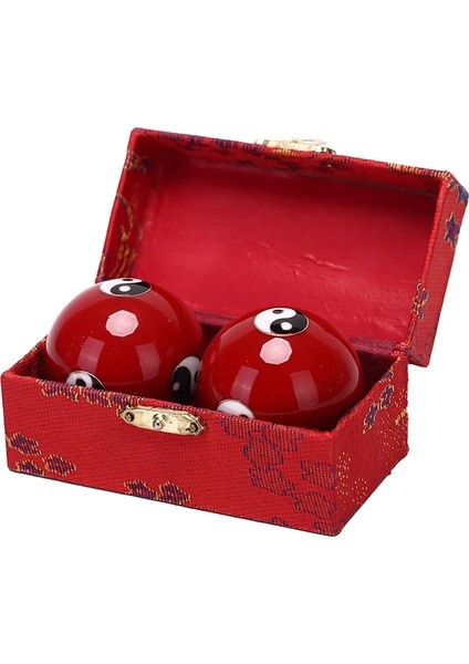 1pc Hand Finger Exercise Stress Relief Baoding Ballese Health Daily Meditation Balls Relaxation Therapy Yin Yang Handballs (Yurt Dışından)