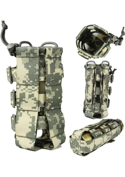 F Stili Yeni 0.5l-2.5ltaktik Molle Su Şişesi Kılıfı Naylon Askeri Kantin Kapağı Kılıf Açık Seyahat Su Isıtıcısı Çantası (Yurt Dışından)