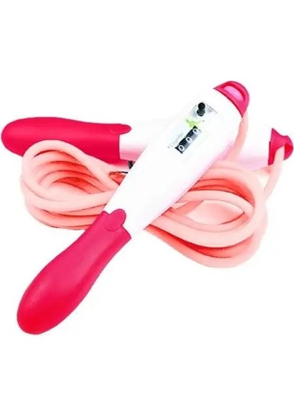 Kırmızı Stil Spor Vücut Geliştirme Fitness Çocuklar Plastik Saplı Atlama Teli Sayma Ip Atlama Ipi (Yurt Dışından)