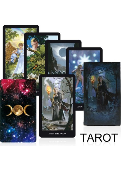 2022 Cadılar Tarot Kartları Güverte Masa Oyunu Fabrika Yapılan Yüksek Li Kaderi Okumak Efsanevi Kehanet Kart Oyunları (Yurt Dışından)