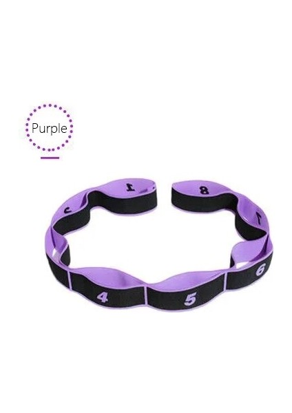 Mor Tarzı Elastique Spor Fitness Egzersiz Direnç Bantları Seti Yoga Çekme Kayışı Kemer Polyester Lateks Elastik Latin Dansı Germe Bandı (Yurt Dışından)