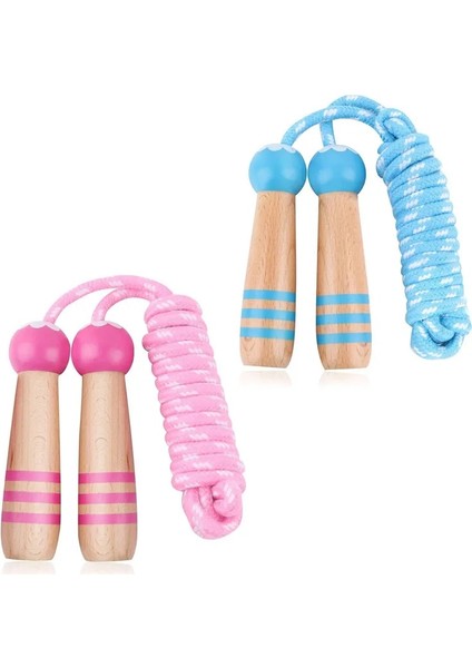 Mavi Stil Çocuklar Için Atlama Ipi Ahşap Saplı Vücut Geliştirme Erkek ve Kız Ayarlanabilir Ip Atlama Ipi Crossfit Fitness Ekipmanları Açık Egzersiz (Yurt Dışından) fiyatları