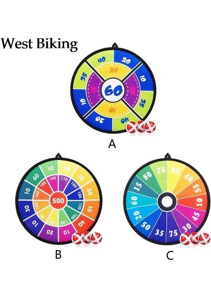 C Stili 27.5cm Çocuklar Güvenlik Dart Tahtası Spor Oyuncakları Yapışkan Top Oyunu Kapalı Açık Ebeveyn-Çocuk Etkileşimi (Yurt Dışından) modelleri