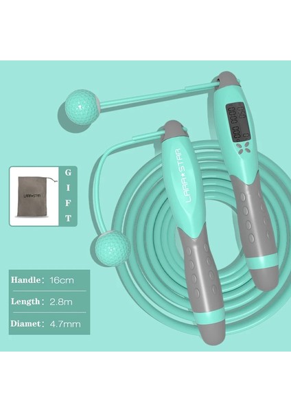 Lacivert Tarzı Elektronik Kablosuz Ip Atlama Ipi Hız Atlama Ipleri Egzersiz Boks Eğitimi Için Crossfit Kaymaz Kolu Ayarlanabilir Tel (Yurt Dışından)