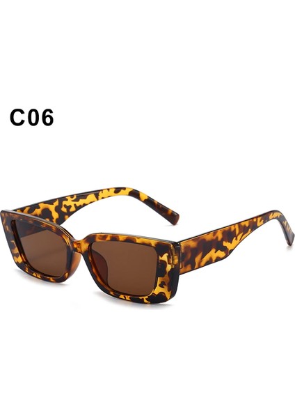 C06 Stili 2021 Yeni Kadın Tasarım Moda Küçük Kare Güneş Gözlüğü Vintage Erkekler Uvades Lüks Bisiklet Koşu Gözlükleri Aksesuarları (Yurt Dışından)