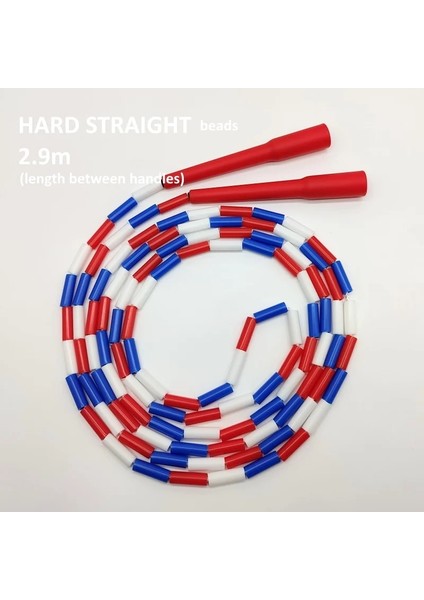 Boncuk 2,9m Color2 Stili Sert Acele Atletizm Boncuklu Ipi + Gece Işık Yukarı Ipi Yetişkin Çocuk Çocuklar Atlama Ipi Ayarlanabilir (Yurt Dışından)