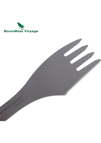 2 Adet Tarzı Sınırsız Yolculuk Titanyum Çatal Kaşık Spork Bıçak Seti Açık Çift Amaçlı Sofra Çatal Bıçak Takımı Kalınlaşmak (Yurt Dışından) indirimleri