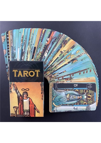 78 Adet TT193 Tarzı Yeni Binici Tarot Oracle Spirit Kartları Interaktif Tahta Oyun Kartları Oyunları Aile Barı Içme Oyunu Aile ile Oynama (Yurt Dışından) modelleri