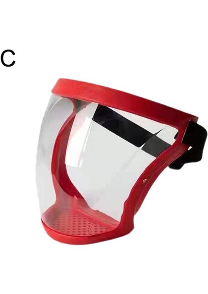 Kırmızı Stil Yeni Kadın Erkek Plastik Toz Geçirmez Korumak Faceshield Gözlük Gözlük Tam Yüz Kapalı Açık Sürme Yüz Göz Koruma Kapağı (Yurt Dışından)