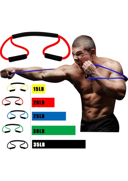 Kırmızı 20LB Stili Mma Boks Direnç Bantları Kauçuk Hız Eğitimi Çekme Halatı Muay Thai Karate Kol Gücü Çekme Halatı Egzersiz Eğitimi Genişletici (Yurt Dışından) fiyatları