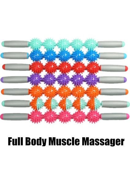 Mavi Stil Kirpi Topu Spor Salonu Sporları Tam Vücut Kas Masajı Rulo Sopa Tetik Noktası Kurtarma Aracı 5 Nokta Dikenli Top Derin Relax Dişli (Yurt Dışından) modelleri
