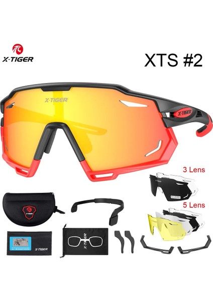 X-YJ-XTS02 Stili 3 Mercek X-Tıger Erkek Bisiklet Gözlükleri Mtb Yol Fotokromik Bisiklet Güneş Gözlüğü Doğa Sporları Polarize UV400 Kadın Bisiklet Gözlükleri (Yurt Dışından)