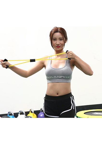 Kırmızı Stil 8 Şekilli Direnç Eğitimi Kas Elastik Bant Tüp Ağırlık Kontrolü Fitness Egzersiz Kadın Çekme Halatı Kırmızı Yoga Pilates Fitness (Yurt Dışından) indirimleri