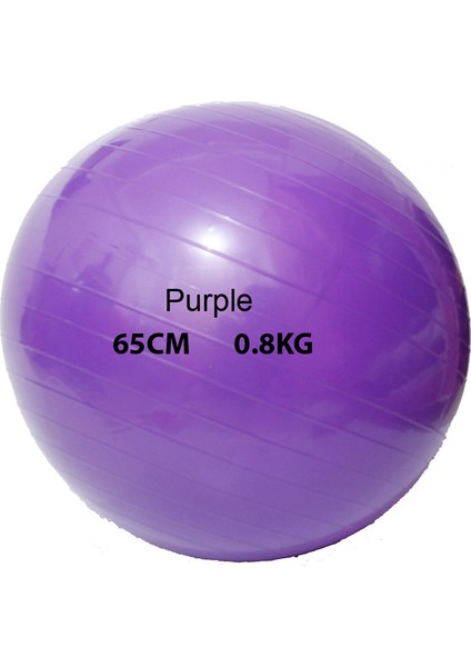 Mor 65CM Tarzı Şişme Pilates Topları Egzersizleri Yoga Fitness Topu cm Patlama Önleyici Pilates Ekipmanları Balance Fitball Spor Balonları (Yurt Dışından)