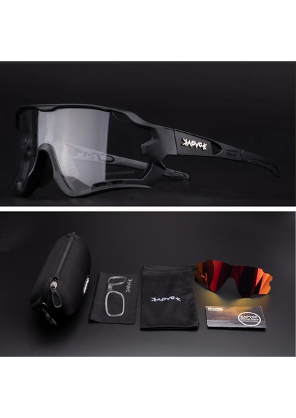 No.3 Tarzı Çok Bisiklet Gözlük Erkek Güneş Gözlüğü Bisiklet Polaroid Fotokromik 5 Lens Gözlük Kadın Mtb Erkek Bisiklet Spor Balıkçılık Aksesuarları (Yurt Dışından)