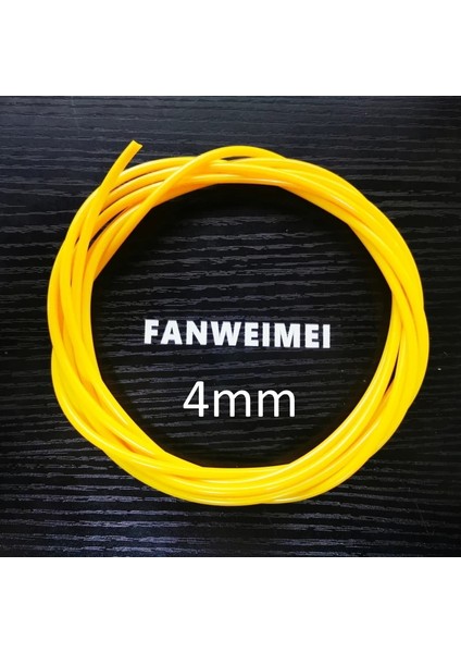 4MMX3M Sarı Stil Tpu Halat Pu Kordon Atlama Ipi Katı Yedek Parça Yedekleme Aksesuarları 3m Uzunluk (Yurt Dışından)