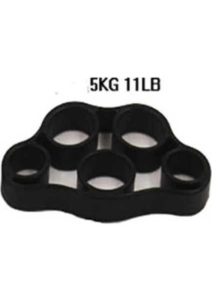 Siyah Stil Parmak Tutucu Silikon El Tutucu Direnç Bandı El Kavrama Bilek Sedye Parmak Genişletici Güç Eğitmen Egzersiz Fitness (Yurt Dışından)