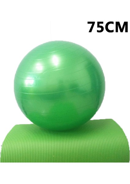 75CM Yeşil Stil Itstyle Spor Yoga Topları Bola Pilates Fitness Salonu Fitball Egzersiz Pilates Egzersiz Masaj Denge Topu 45CM 55CM 65CM 75CM (Yurt Dışından)