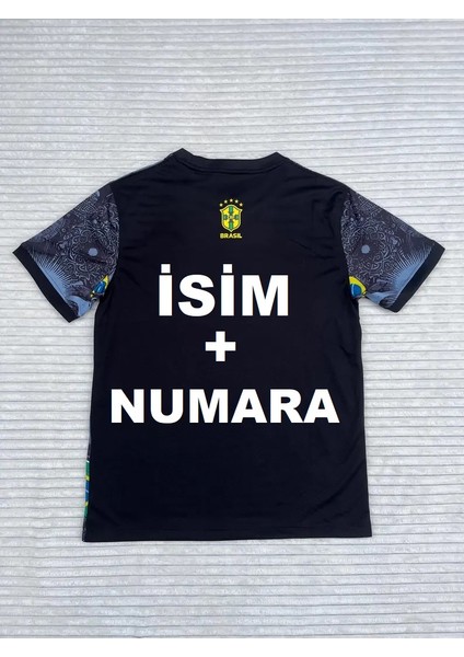 Isme Özel Yazdırmalı Brezilya Futbol Formaları Isa Tanrıça 2025 2024