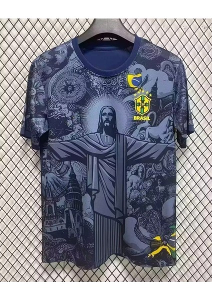 Isme Özel Yazdırmalı Brezilya Futbol Formaları Isa Tanrıça 2025 2024 fiyatları