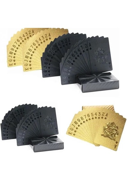 12 Stili Yazın Siyah Li Oyun Kartları Poker Suya Dayanıklı Oyun Destesi Altın Folyo Poker Seti Sihirli Su Geçirmez Kartlar Hediye Dayanıklı Poker (Yurt Dışından) fiyatları