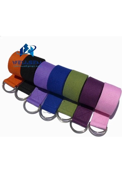 Sarı Stil Wellsem Yeni Çok Renkli Kadınlar Yoga Streç Kayış D-Halka Kemer Fitness Egzersiz Salonu Halat Şekil Bel Bacak Direnci Spor Bandı (Yurt Dışından) fırsatları