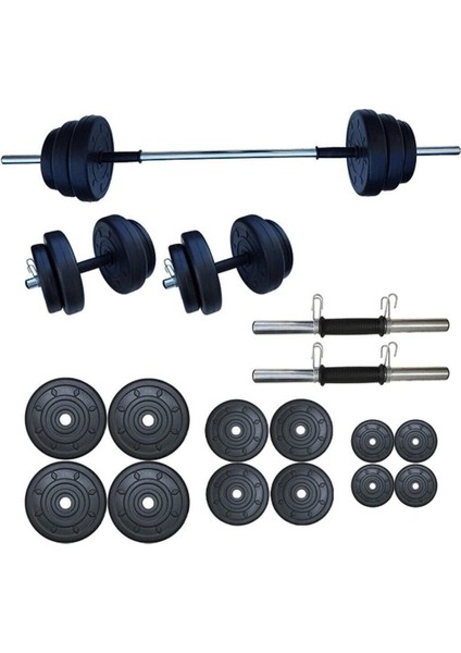 65 kg Ağırlık Seti 65 kg Vücut Geliştirme Aleti Halter Seti