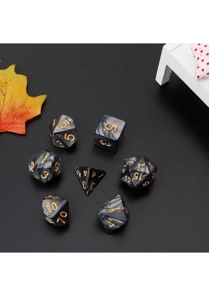 Mavi Stil Dragon Pathfinder D20 D12 2XD10 D8 D6 D4 Için Oluklu Zar Altın Numaraları (Yurt Dışından) indirimleri