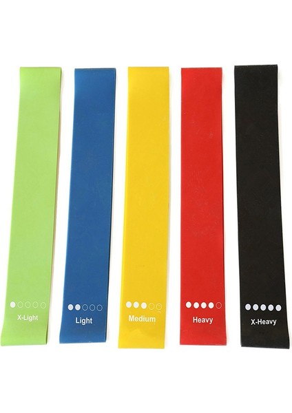 Egzersiz Direnci Döngü Bantları 5'li Egzersiz Bandı Seti Bacaklar Için Taşıma Çantalı Fitness Ekipmanları Popo Kolları Yoga Pilates (Yurt Dışından) fiyatları