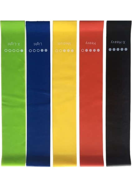 Egzersiz Direnci Döngü Bantları 5'li Egzersiz Bandı Seti Bacaklar Için Taşıma Çantalı Fitness Ekipmanları Popo Kolları Yoga Pilates (Yurt Dışından) fırsatları