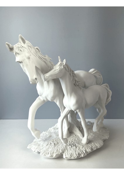 Koşan At ve Tay Dekoratif Biblo Heykel 29CM x 35 cm fiyatları