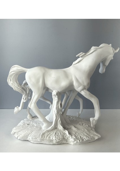 Koşan At ve Tay Dekoratif Biblo Heykel 29CM x 35 cm modelleri