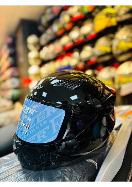 Fazer Siyah Vizör Shin Black Full Face Güneş Vizörlü Motosiklet Kaskı fiyatları