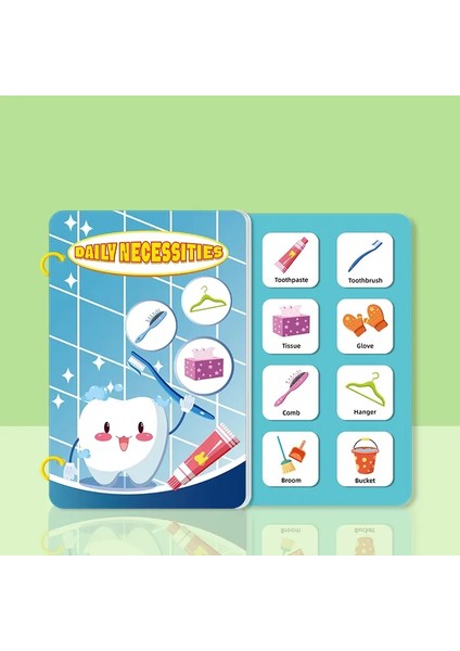Çocuklar Erken Eğitim Sessiz Bir Kitap Bir Kitap Bebek Diy Bulmacası Etiket Montessori Oyuncak Taşınabilir Eğitim Oyuncak Çıkartma Kitabı Renk: F (Yurt Dışından)