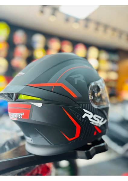 Fazer Mat Black Gray Red Çene Açılır Güneş Vizörlü Motosiklet Kaskı indirimleri